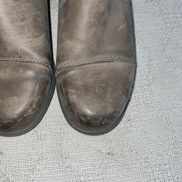 Sorel Women’s Ankle Boots Size 5 M Gray Leather Hiking Rugged - Picture 9 of 12